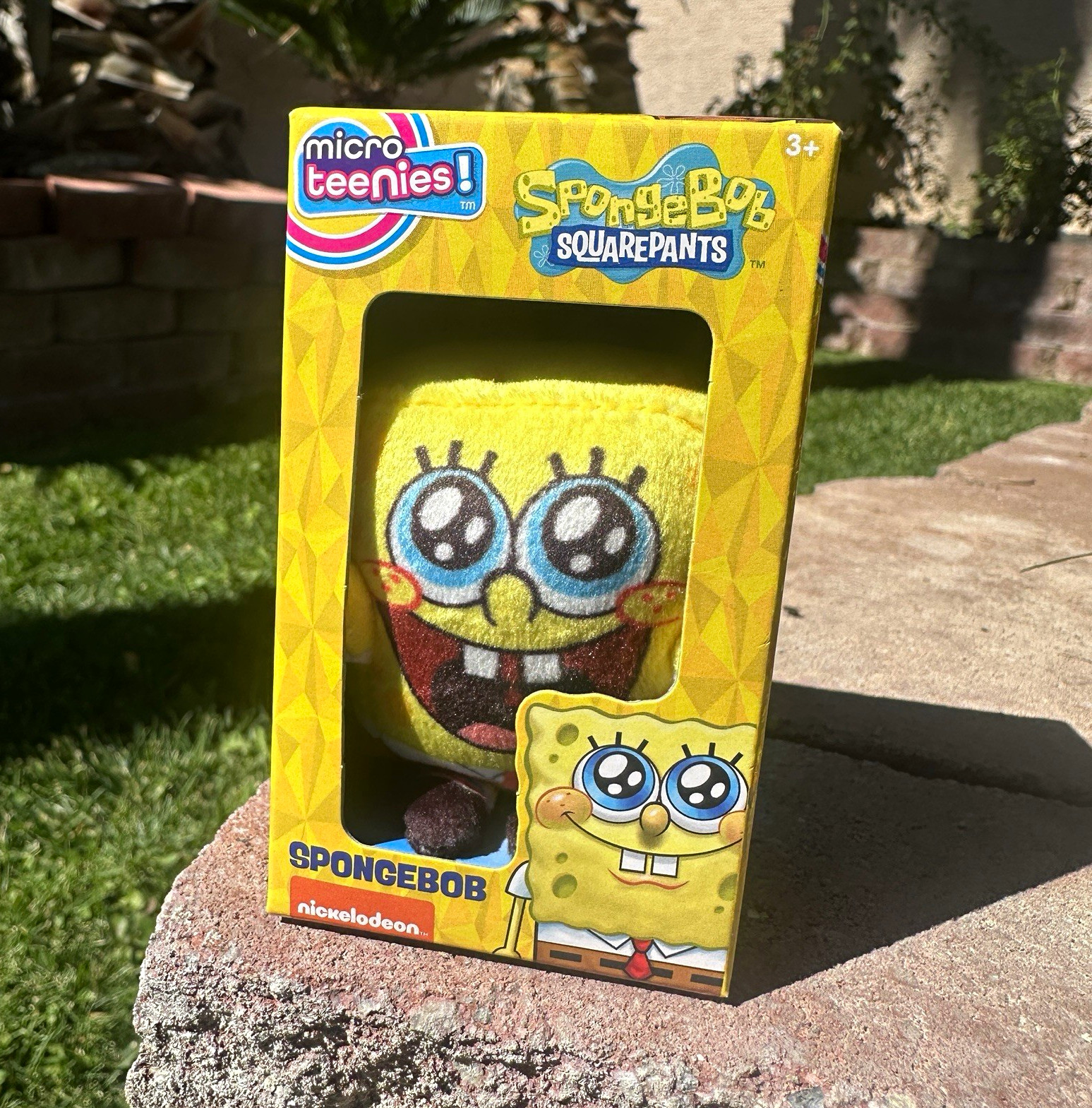 🔥SPONGEBOB SQUAREPANTS MICRO TEENIES SMILING SPARKLING EYES PLUSH NEW NIB🔥