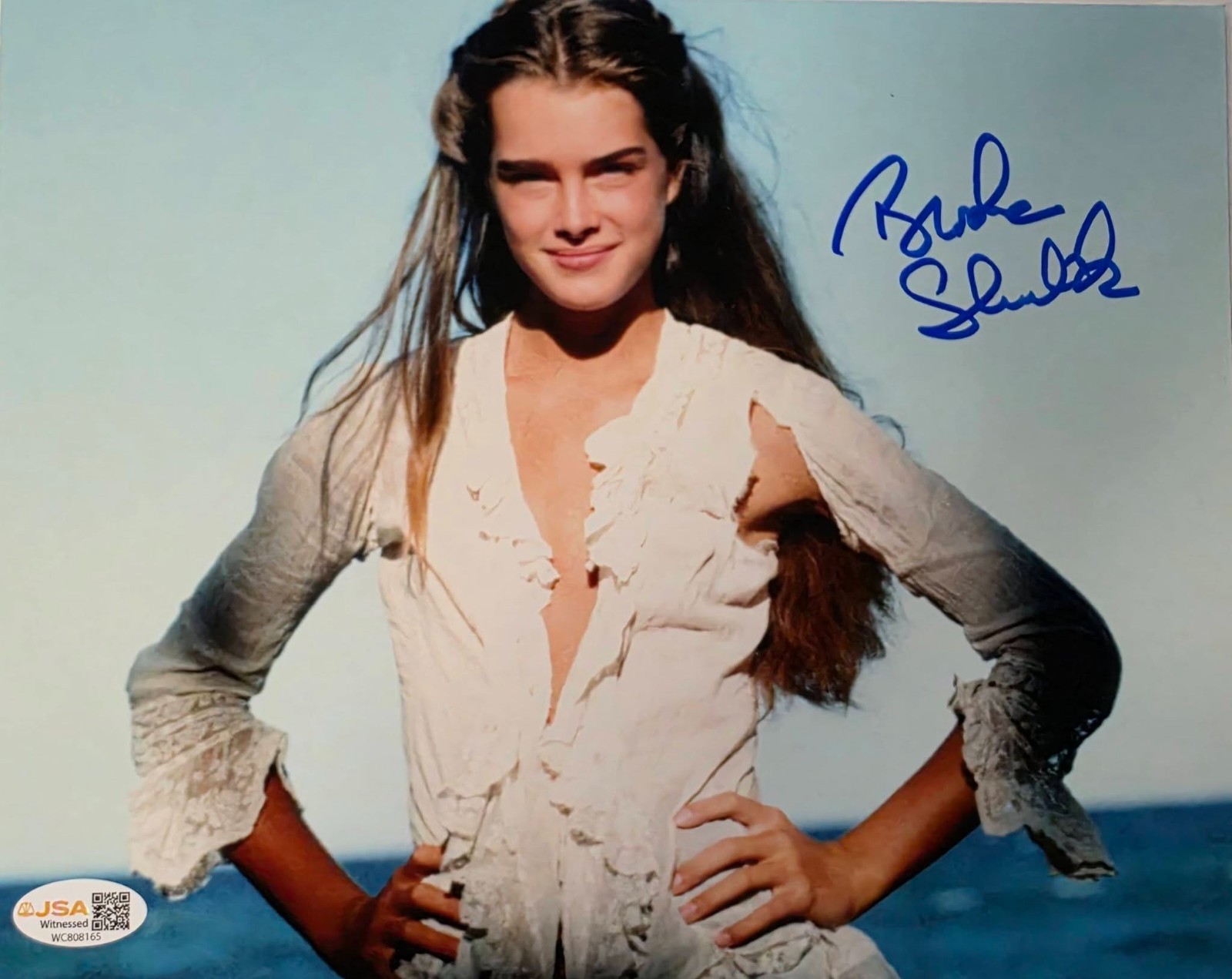 Brooke Shields Authentic Signed In-Person 8x10 Color Photo with JSA COA
