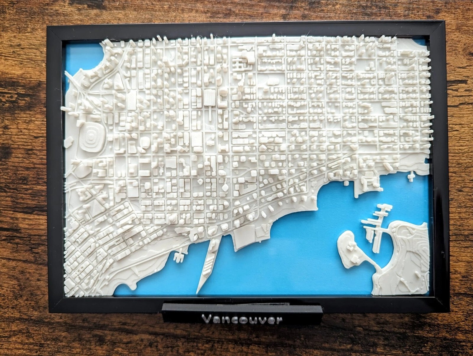 Vancouver BC Canada City Map Custom 3D Street Map City Poster Print
