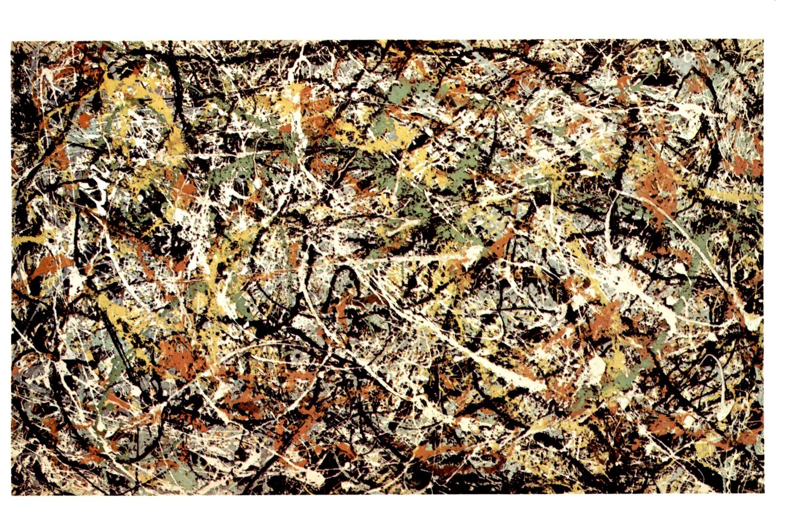 Jackson Pollock Number 3, 1949 Postcard