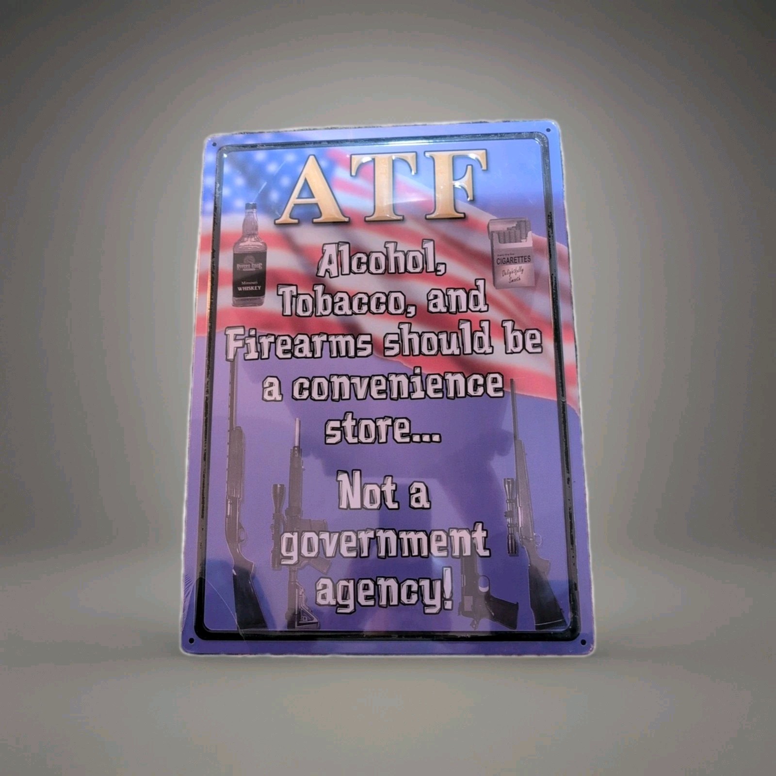 ATF Metal Sign for Home Decor Hunt Club Man Cave Wall Art  12