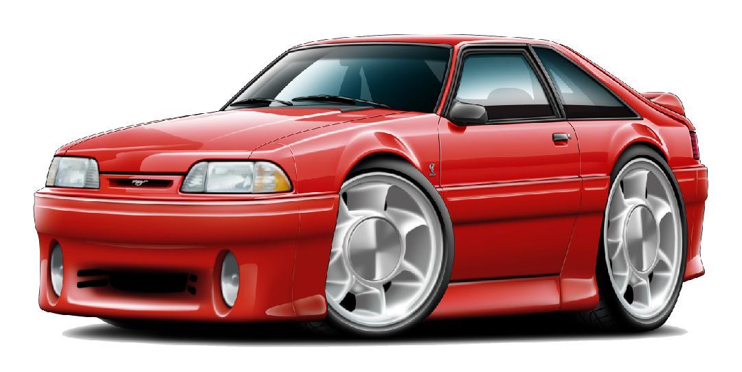 1993 Ford Mustang Cobra 5.0 Fox Body Wall Graphics Decals Stickers Garage Clings