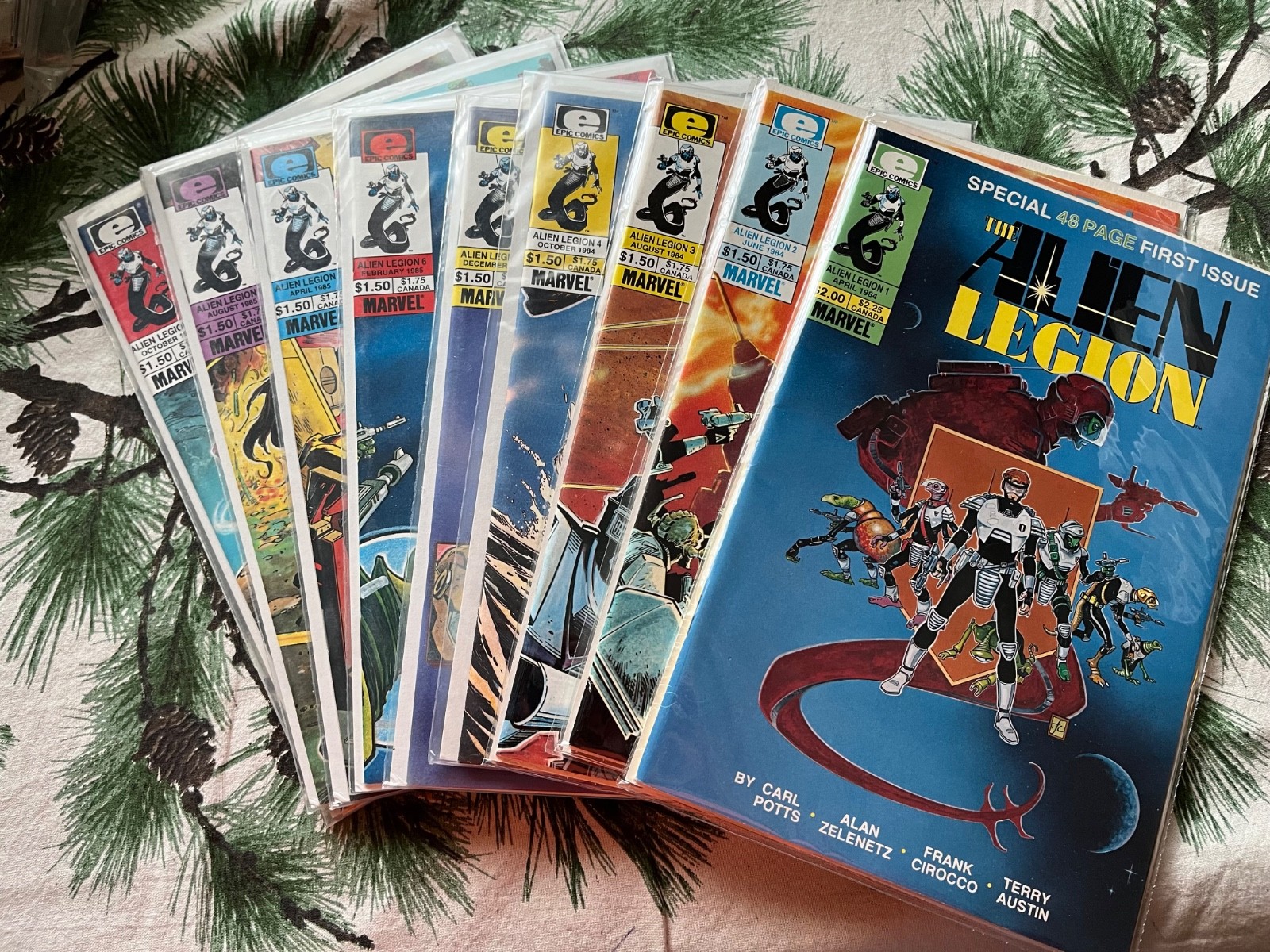 Epic/Marvel Comics: Alien Legion #1-10 NOT Complete 1984-85   F/VF