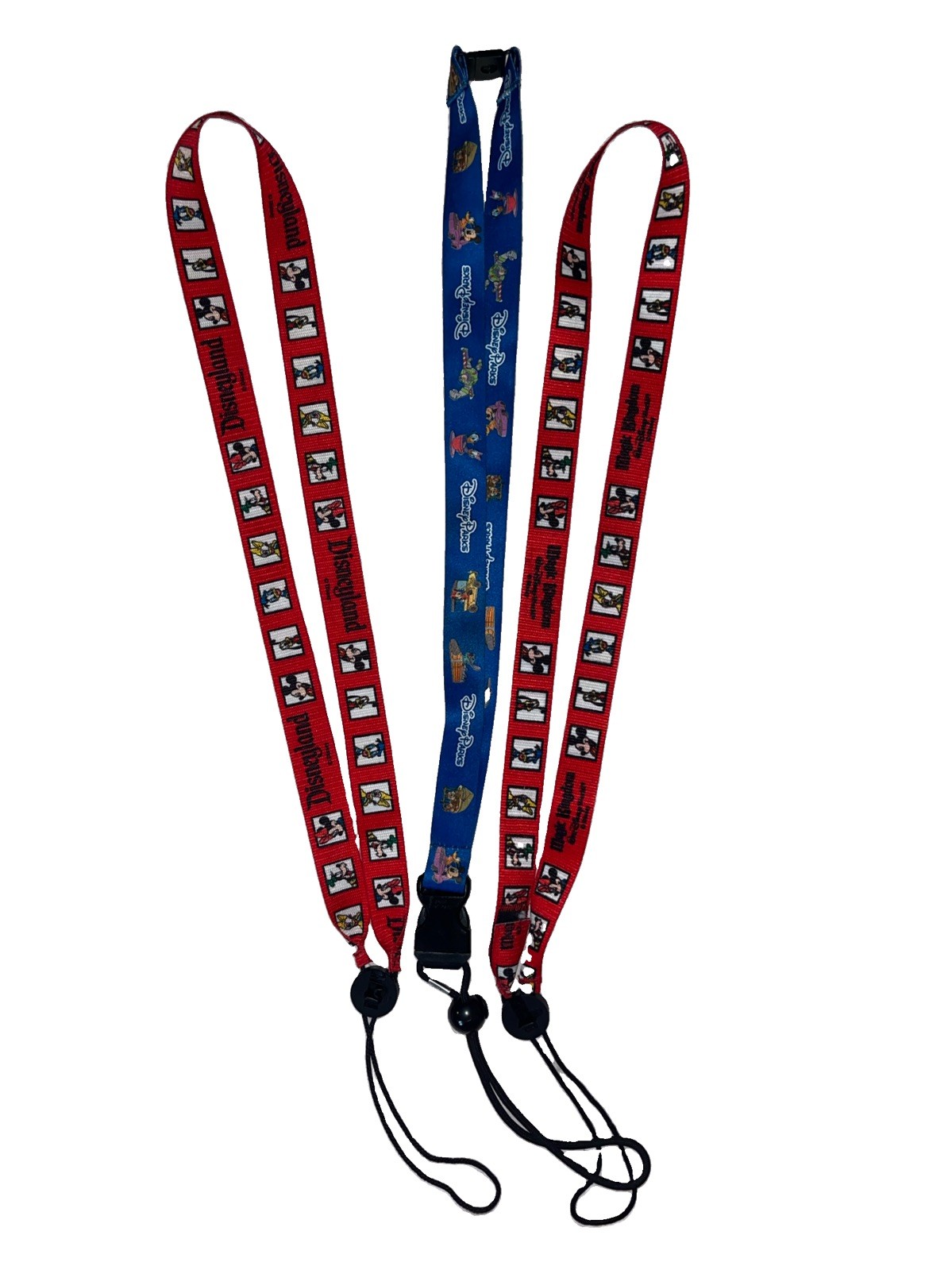 Set Of 3 Vtg 1997 Walt Disney World & Disney Park Lanyards  20”