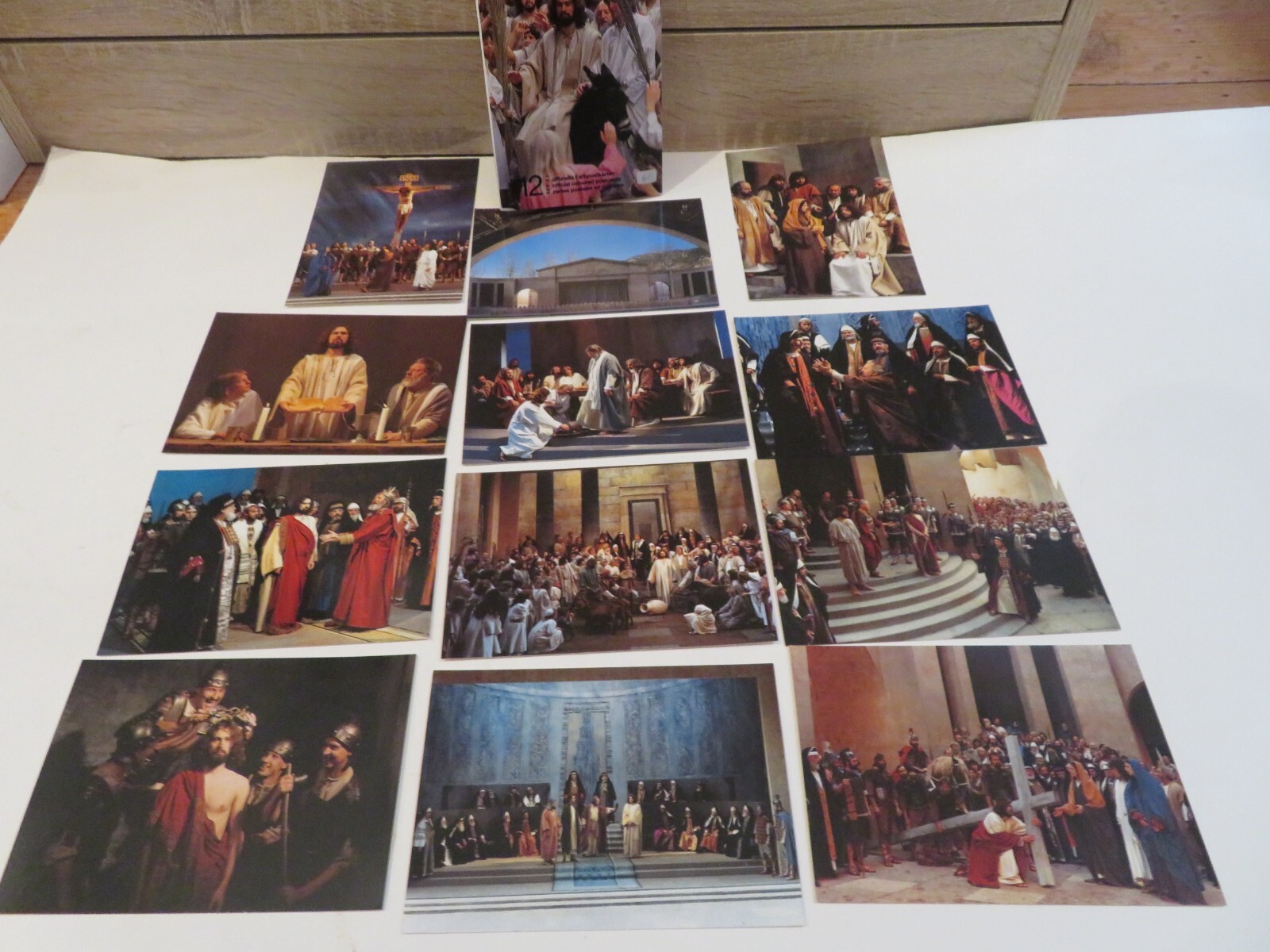 NEW VTG 1990 Passion Play (12) Postcards from Oberammergau Bavaria Germany~Jesus