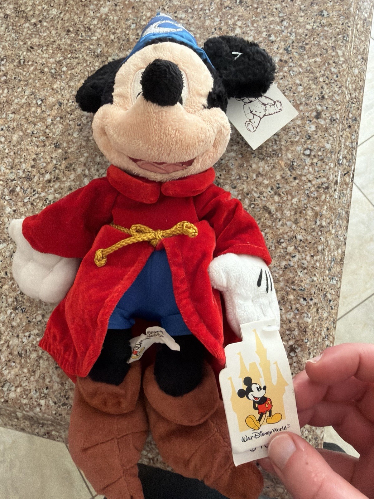 Walt Disney World Sorcerer Mickey 11 Inch Factory Sample Promo Plush