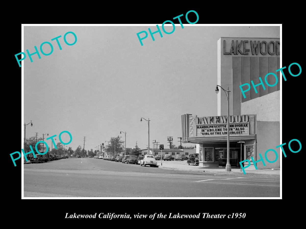 Lakewood California The Lakewood Theater c1950 Old Large Historic Photo