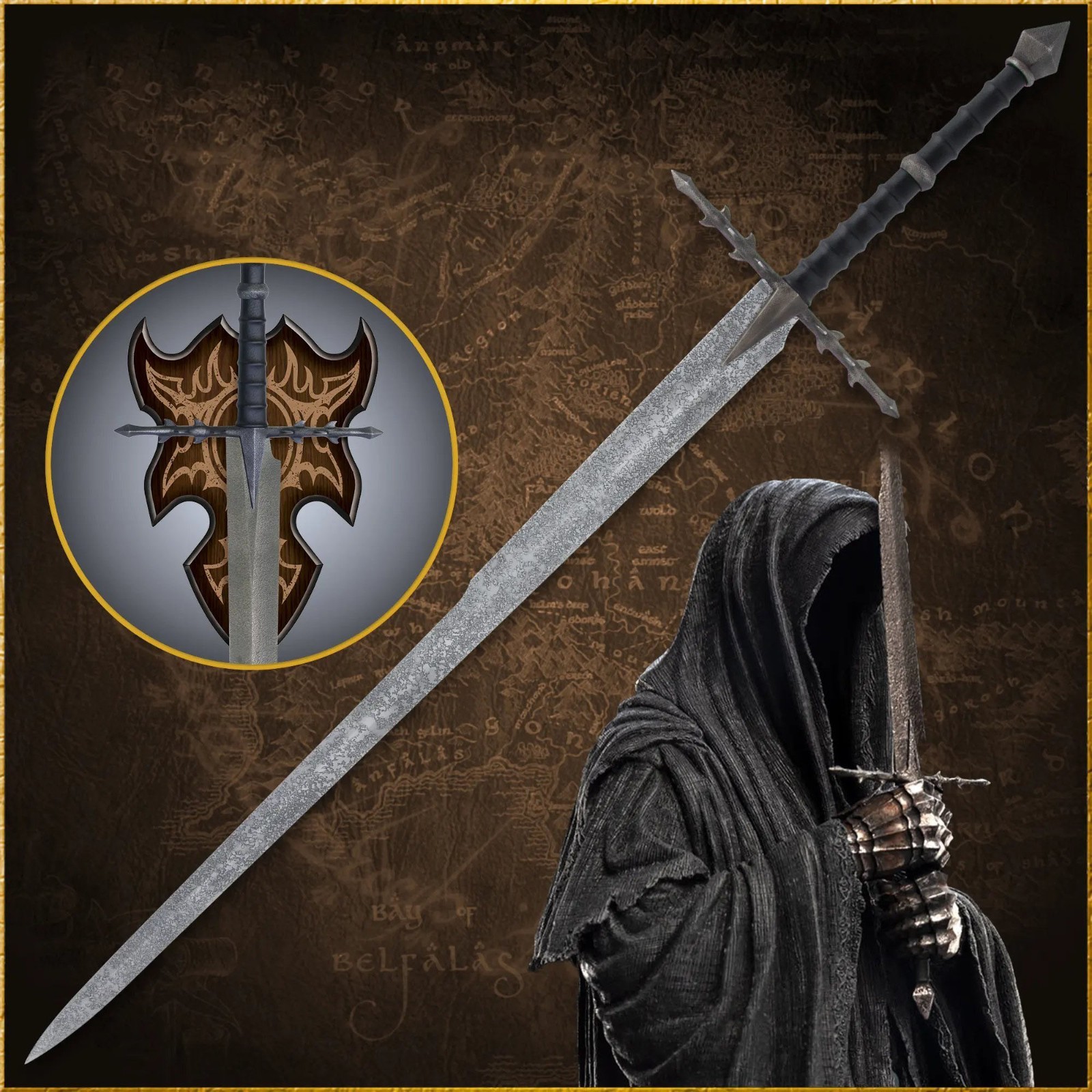 Handmade Nazgul Sword Replica, Rings of the Power movie swords, Gift for Him