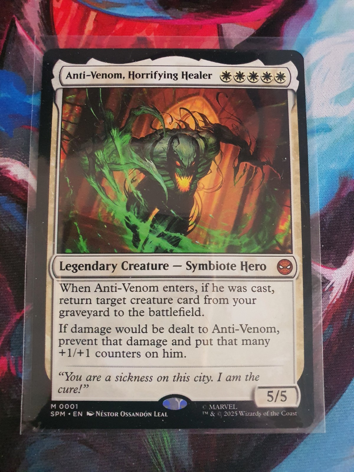 0001 Anti-Venom, Horrifying Healer - Spider-Man - Mythic - NON FOIL - MTG