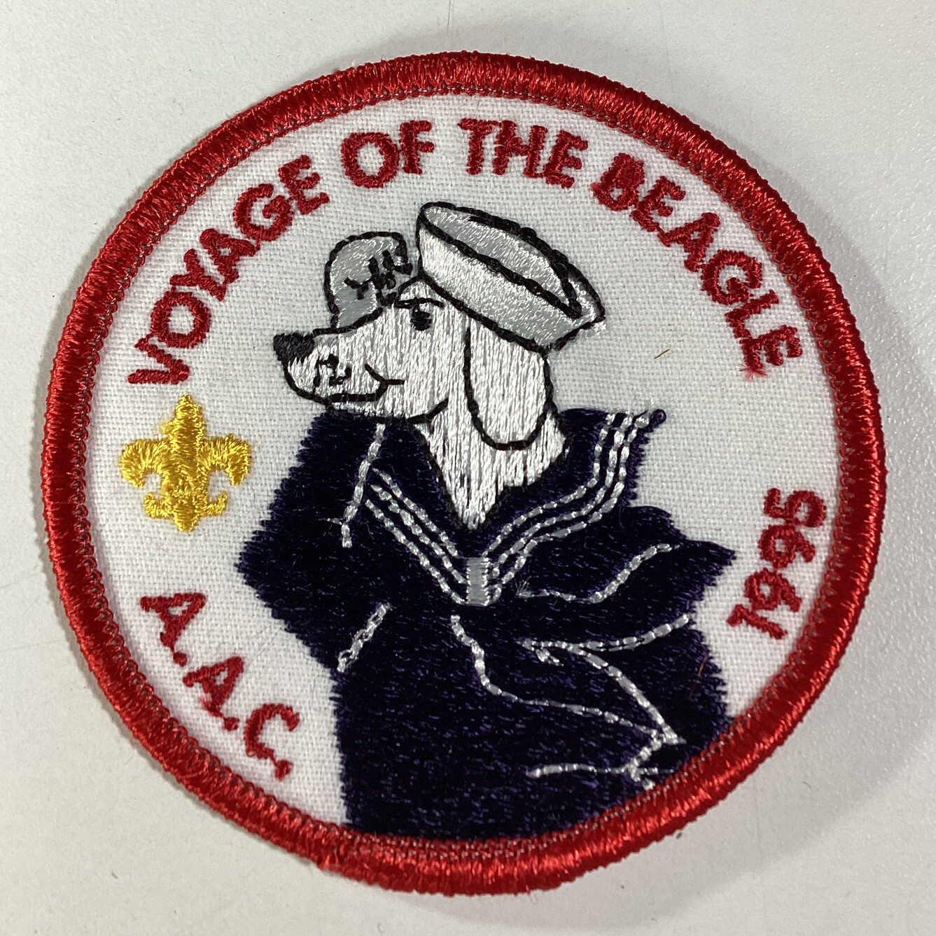 BSA BOY SCOUTS OF AMERICA Patch Vtg 1995 Atlanta Voyage of Beagle