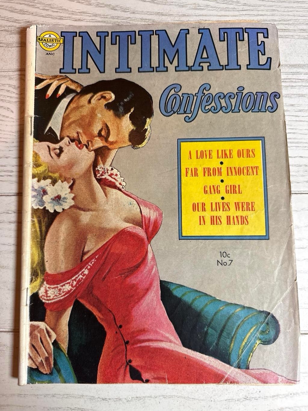 Intimate Confessions #7 1952 Avon Romance Comic Two-Timer Cover Scarce