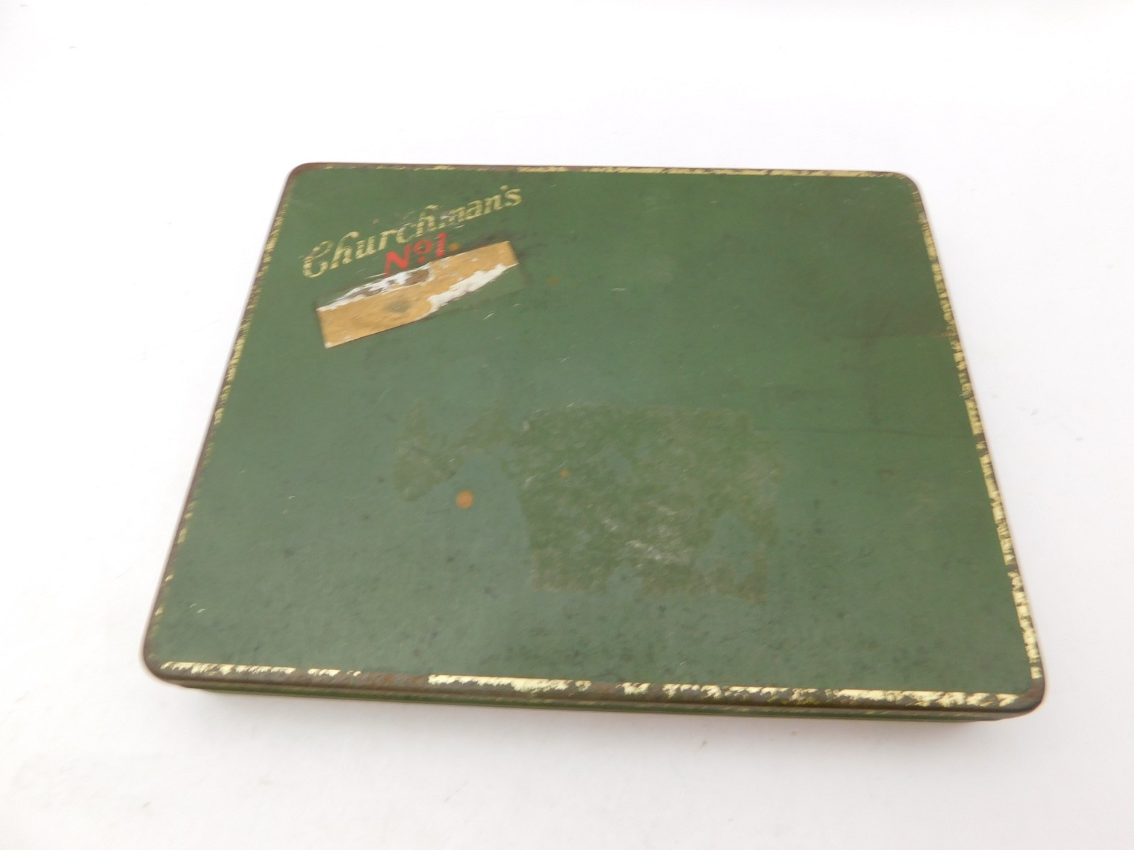Vth Churchman's No 1 Cigarette Tin Litho Case Holder Box Tobacciana  (EMPTY)