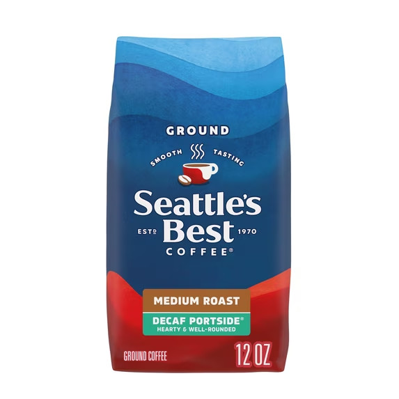 Seattle’s Best Coffee, Decaf Portside, Medium Roast, Ground Coffee, 100% Arabica Seattle’s Best Coffee, Decaf Portside, Medium Roast, Ground Coffee, 100% Arabica