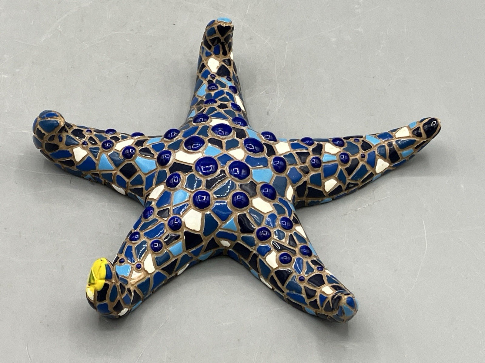 Starfish Blue Mosaic Antonio Gaudi Style Barcelona Spain