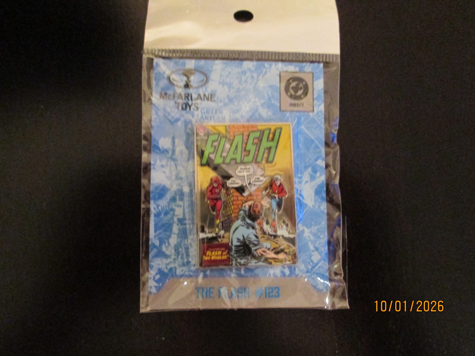 McFarlane DC Cover Series Flash #123 3D Pinback Limited Edition