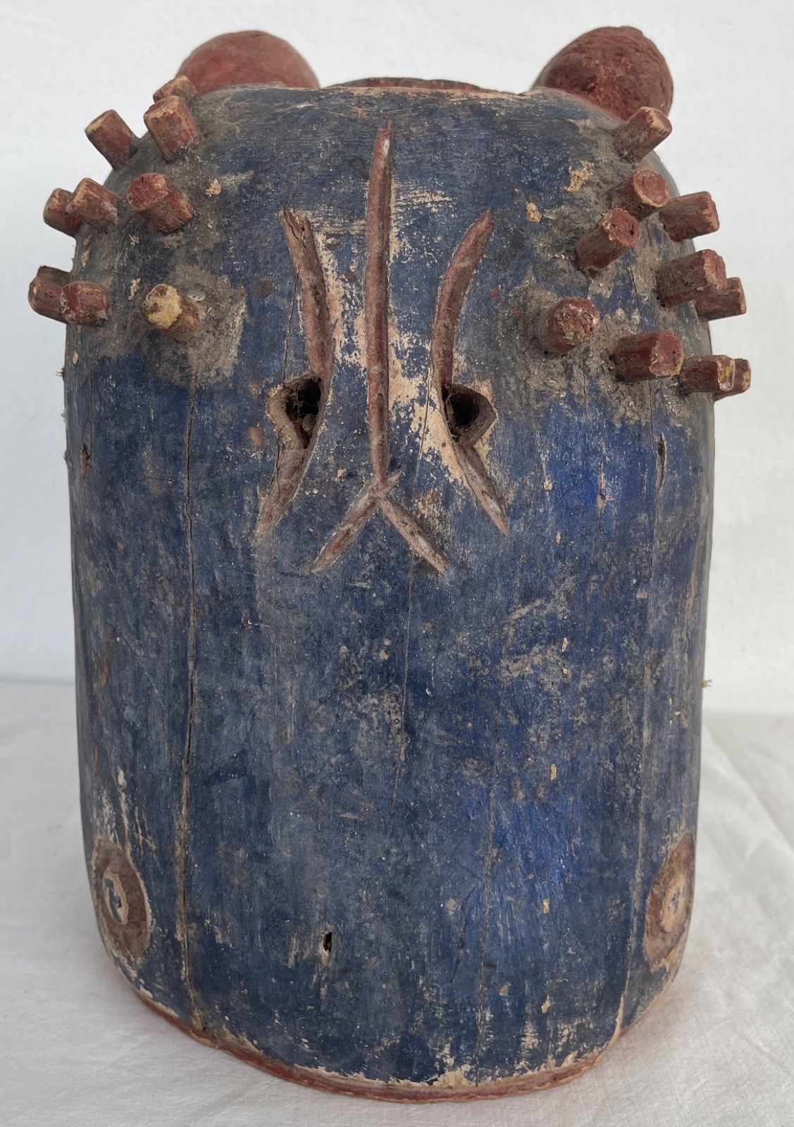 rare Eskimo Inuit mask of North America and Greenland old German collection