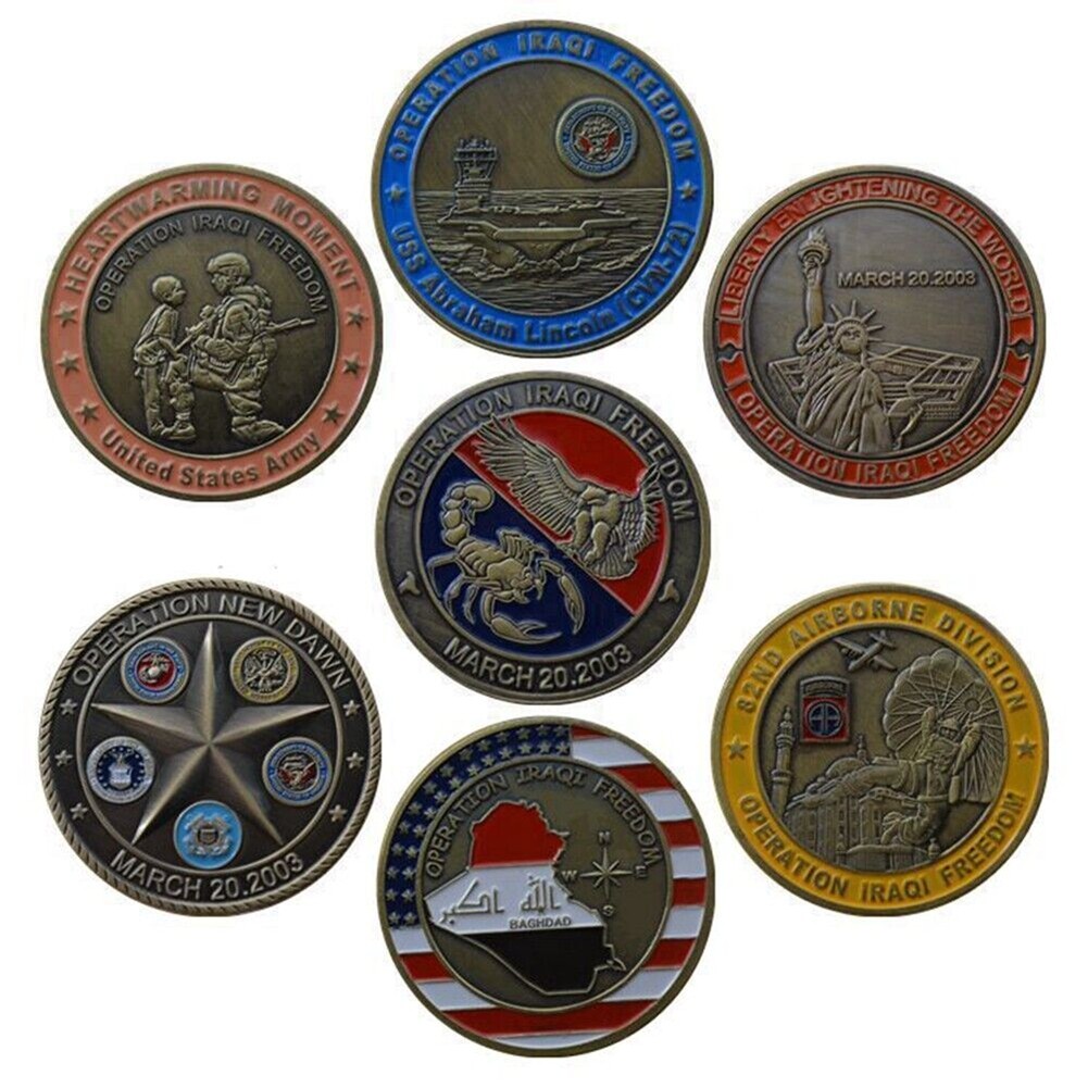 7pcs/set US Operation Challenge Coin