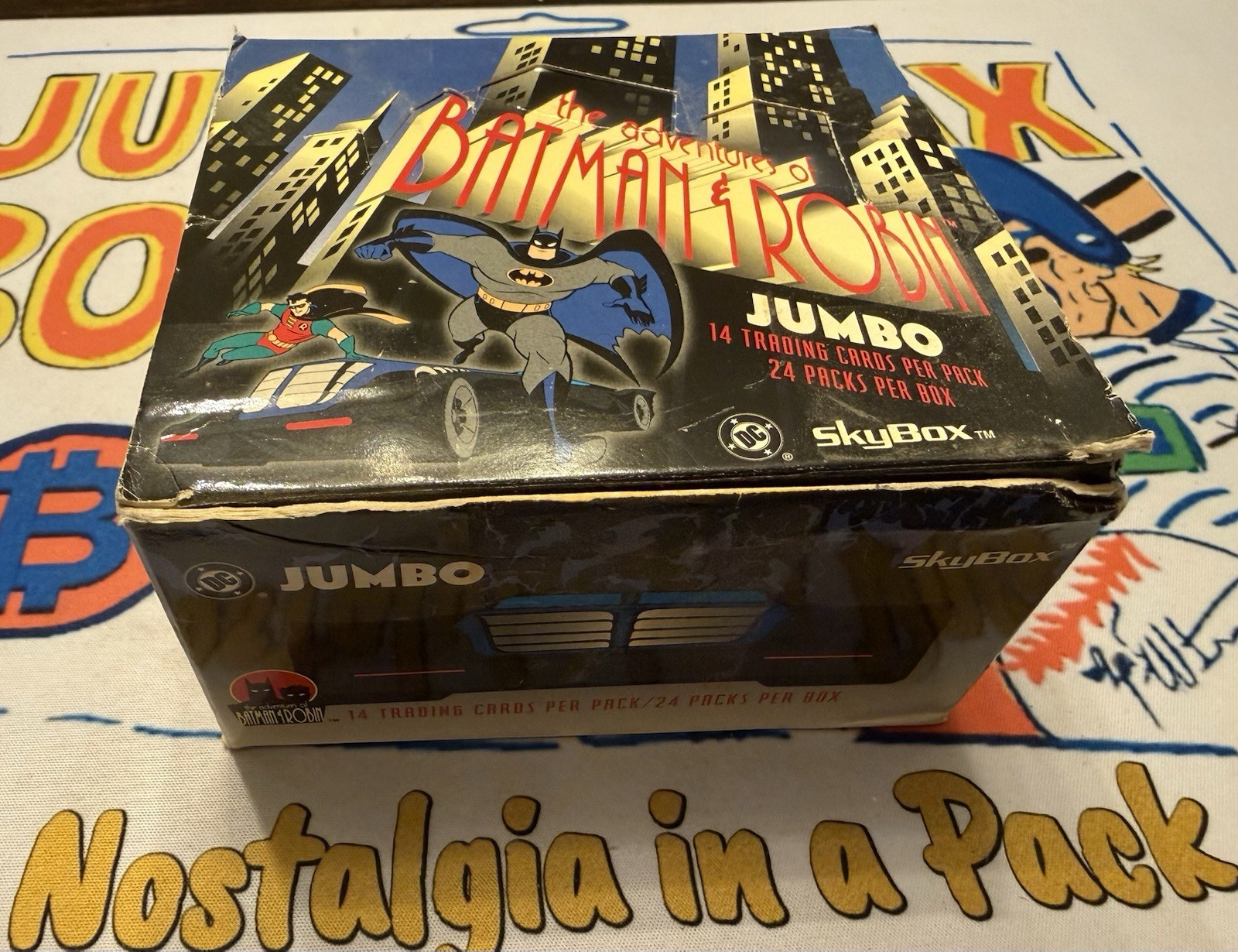 1995 The Adventures of Batman & Robin Jumbo Box (24 Packs) Very Very Rare