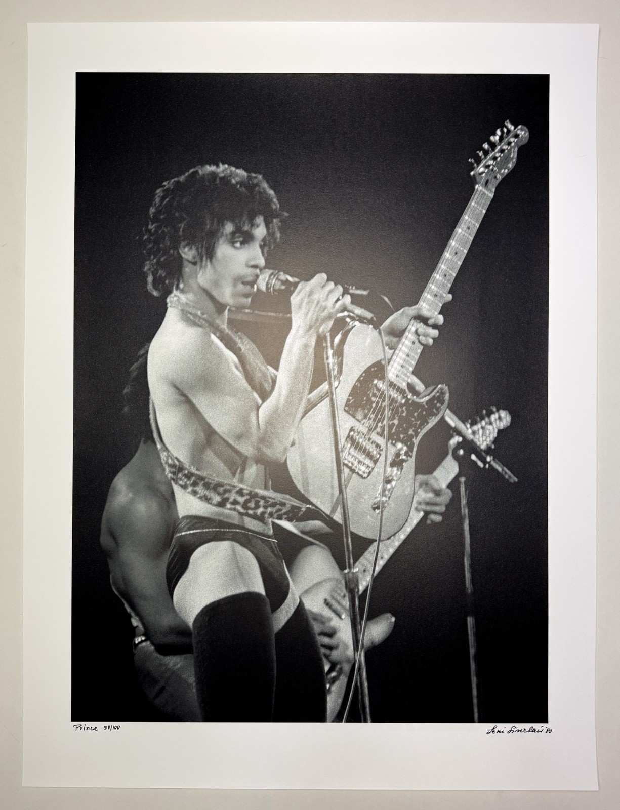 Leni Sinclair Prince Detroit Cobo Hall 1980 Signed Fine Art Photo Print COA