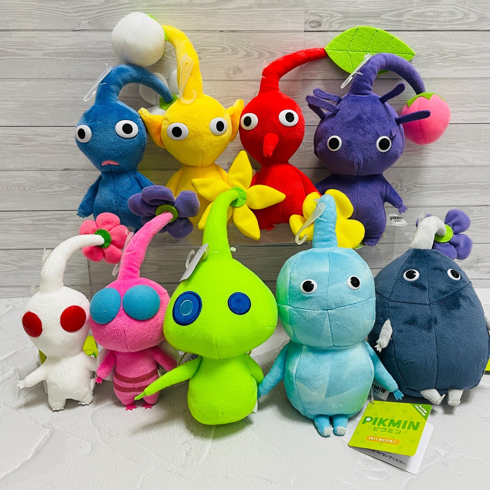Pikmin Plush Toy Stuffed Doll Set of 9 All Star Collection Sanei Boeki Nintendo