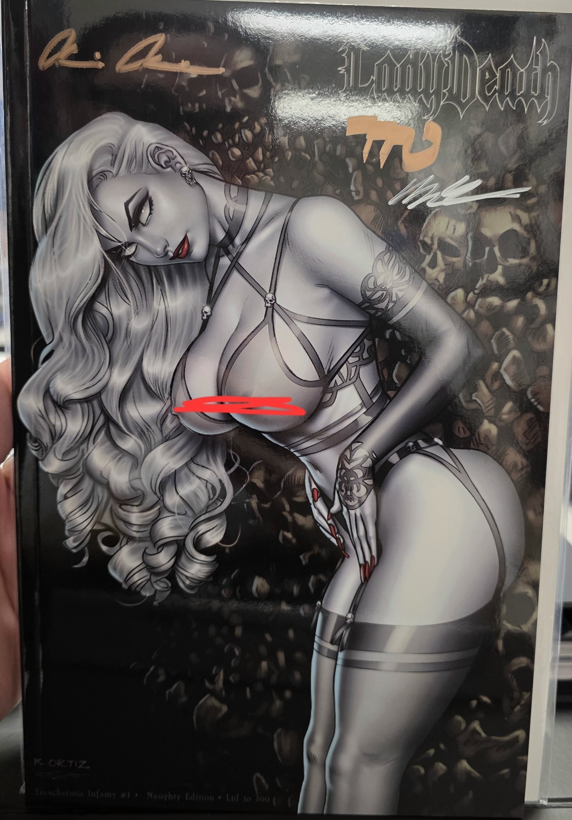Lady Death Treacherous Infamy Ngty Ed Richard Ortiz