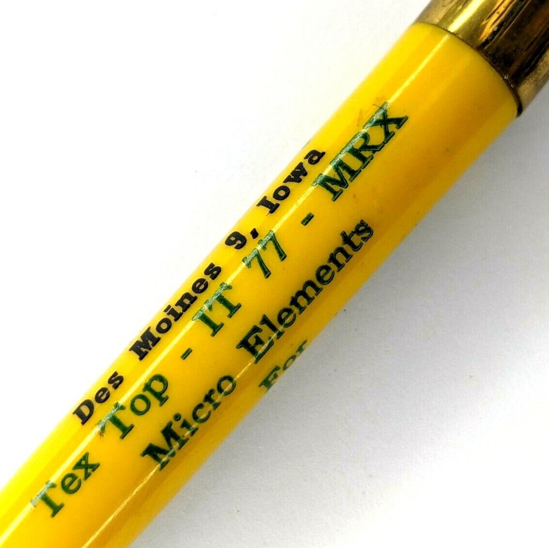 c1950s Des Moines, IA Ferron Corp. Micro Elements Advertising Ballpoint Pen G14