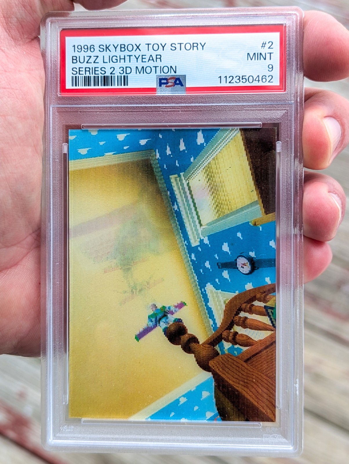 1996 Skybox Toy Story Series 2 3D Motion #2 Buzz Lightyear PSA 9 POP 4 None High