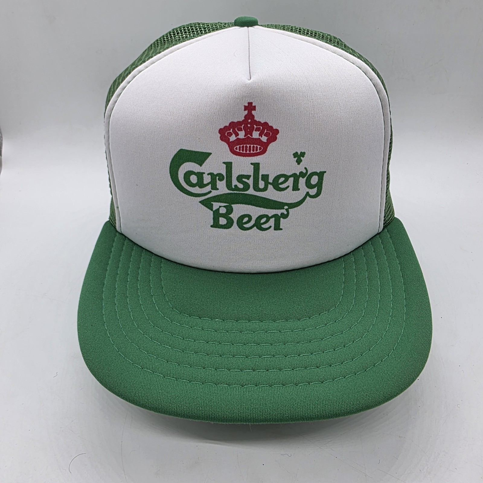 Carlsberg Beer Adjustable SnapBack Baseball Cap Mesh Hat Vintage 80’s 90’s