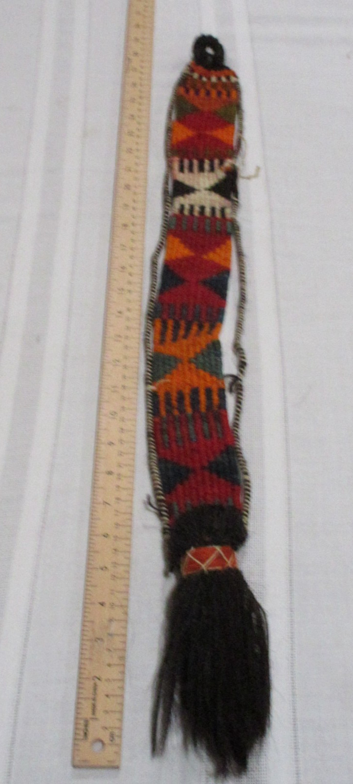 Vtg. Middle Eastern Camel Hair Woven Tassel Adornment Kuwait 29