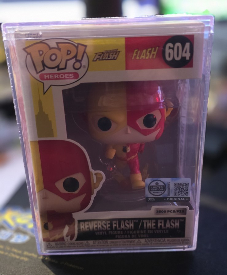 Funko POP Vinyl: DC Heroes - Reverse Flash / The Flash Split #604 W/ Protector