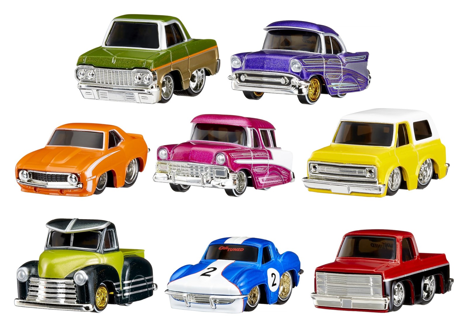 CARTUNED Series 2-8 Pack, Diecast Vehicle, Ages 6+ Years Onesize