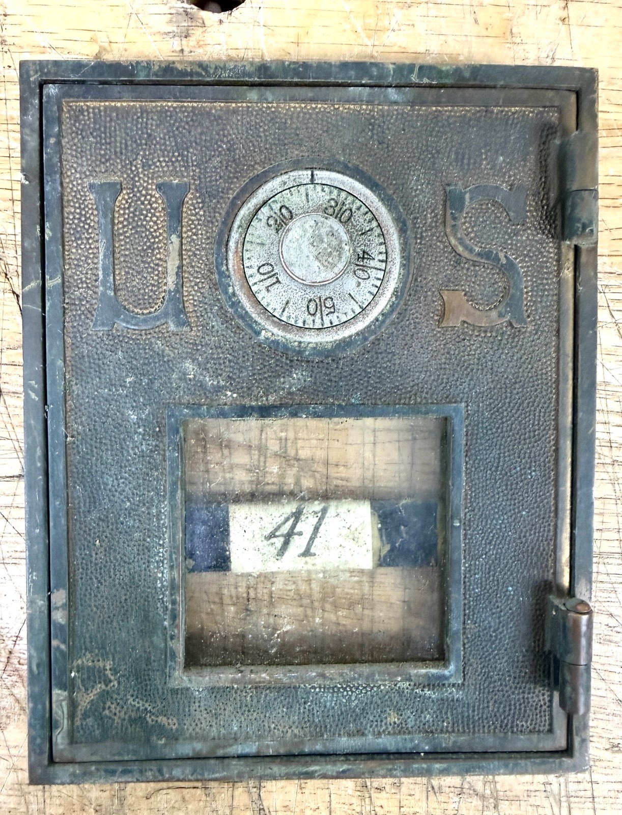 Antique Eagle Lock Co Post Office Box Door RARE #2 Size
