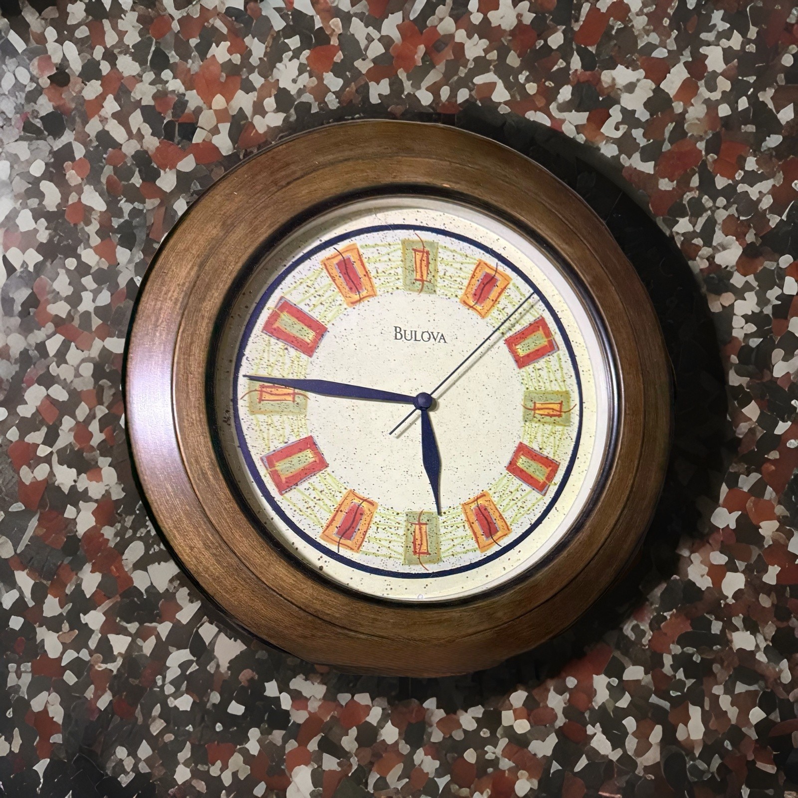 Pfaltzgraf Sedona Pattern Bulova Limited Edition Wall Clock