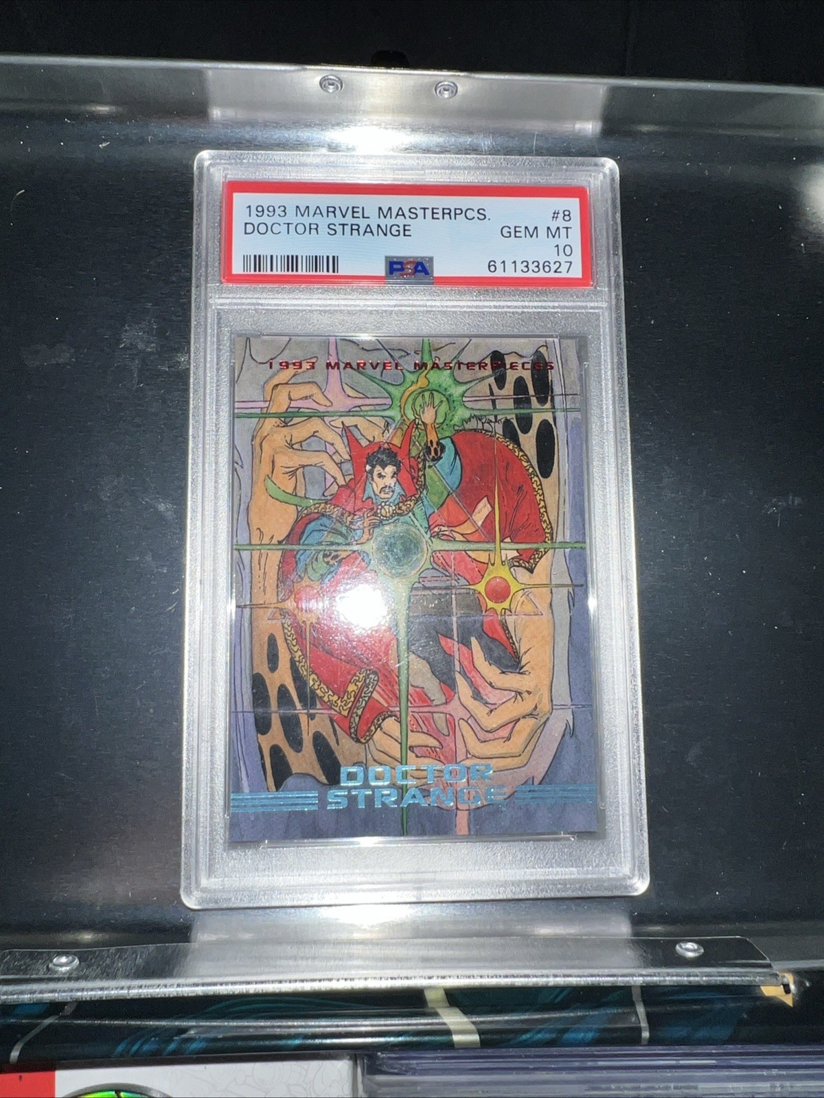 1993 Skybox Marvel Masterpieces Card # 8 Doctor Strange PSA 10 GEM MINT