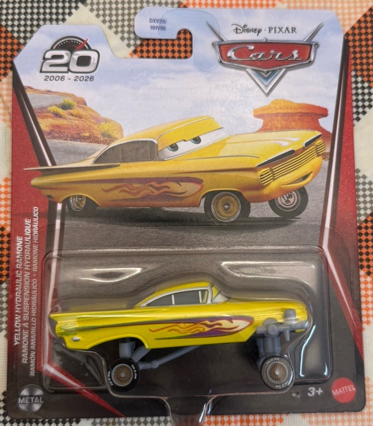 Mattel Disney Pixar Cars 20th Anniversary 2026 Ramon Hydraulic Diecast Flames