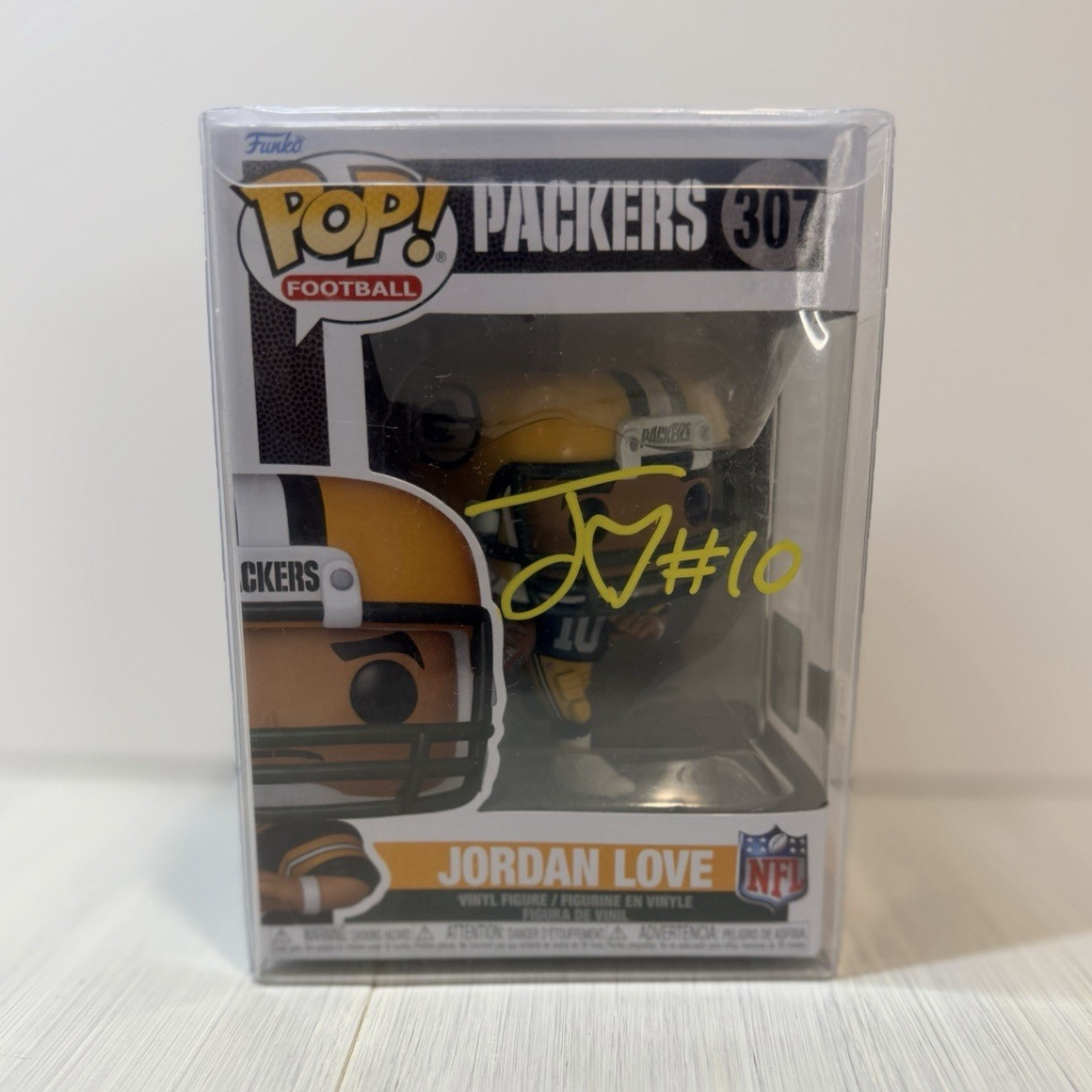 Green Bay Packers Jordan Love Signed Funko Pop 307 Autographed Beckett COA 🧀🔥