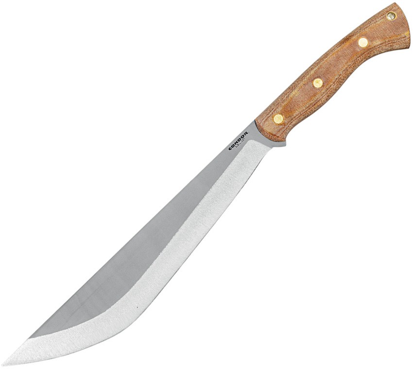 Condor Hmong Natural Canvas Micarta 1075HC Fixed Blade Machete 3982115HC