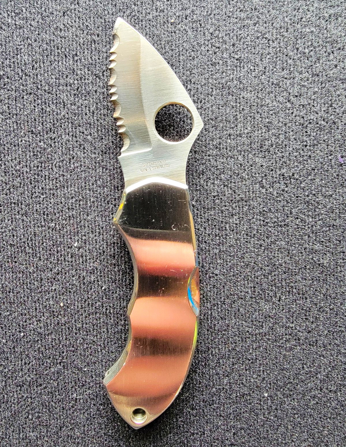 Vintage Spyderco CX01S Experimental Serrated SS 1997