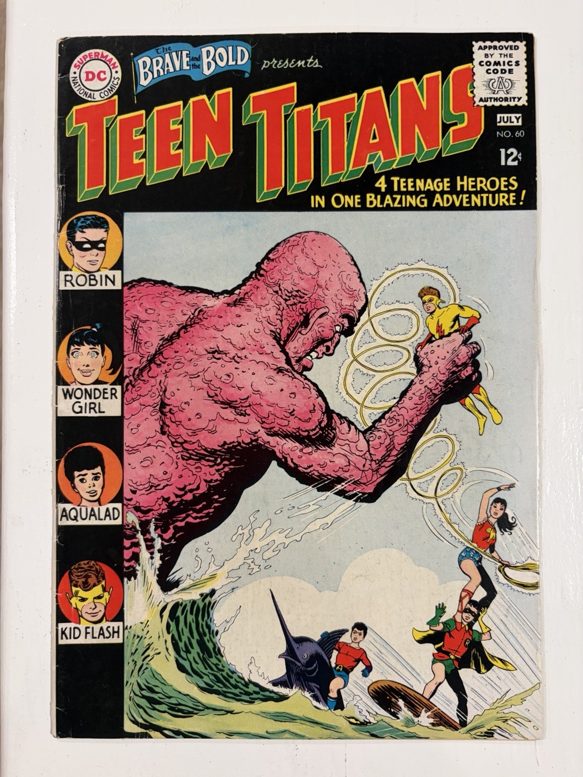 Brave and the Bold #60/Silver Age DC Comic Book/1st Use of “Teen Titans”/FN-