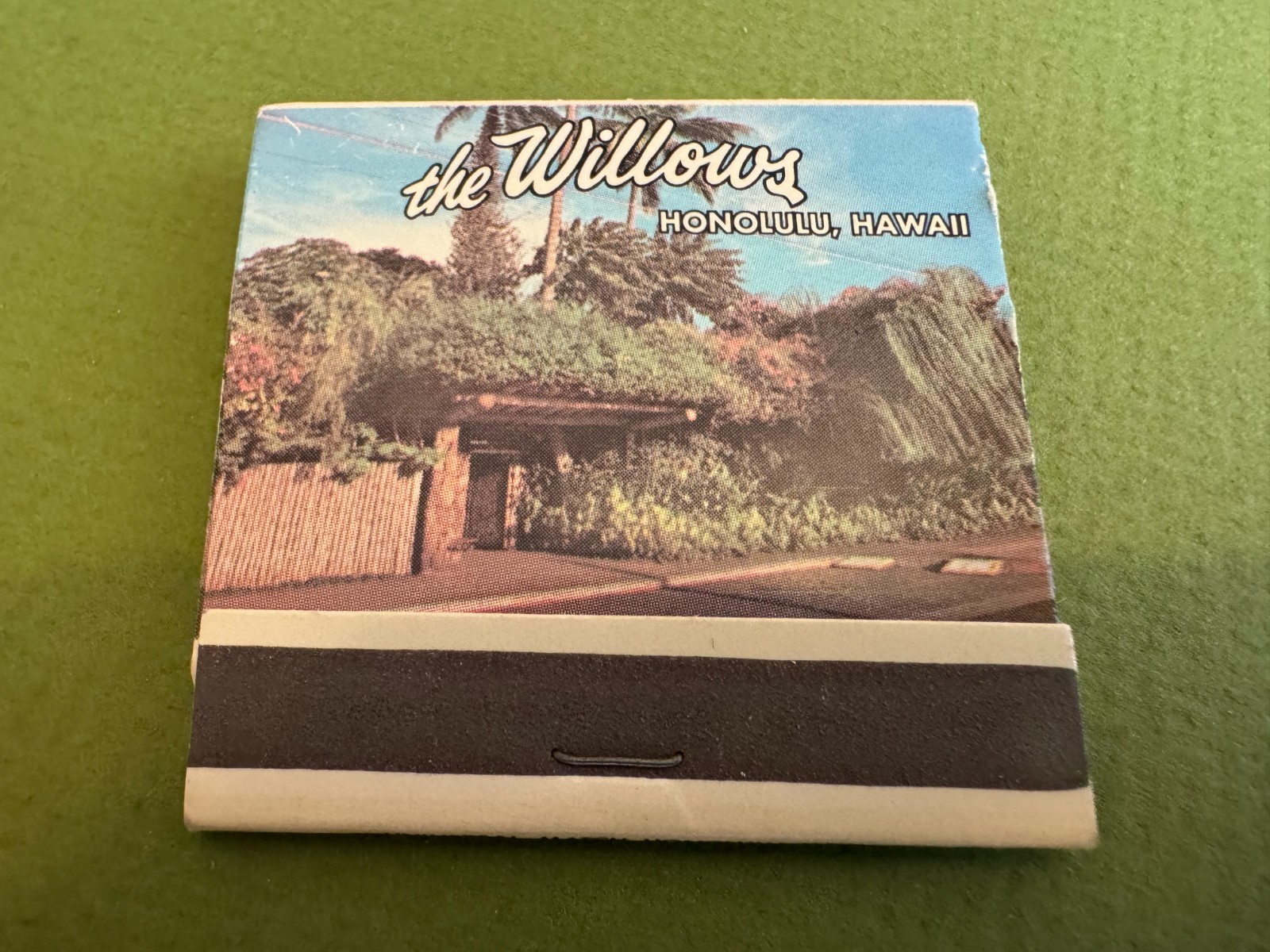 The Willows Restaurant, Honolulu , Waikiki, Hawaii, Circa 1970, Unstruck, Full