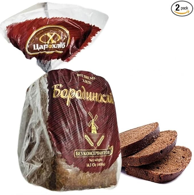 Pack of 2 BREAD RYE BORODINSKIY 400GR