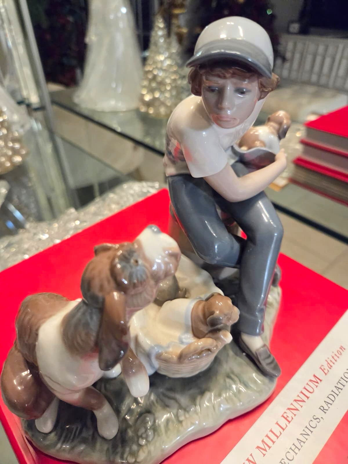 Lladro My Little Explorers Boy with Dogs Figurine 01006828 Retired Porcelain