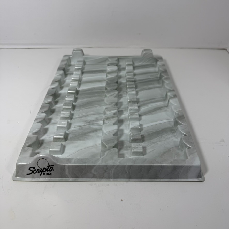 Vintage Scripto Tokai Lighter Store Display Plastic Tray Gray Marble 13