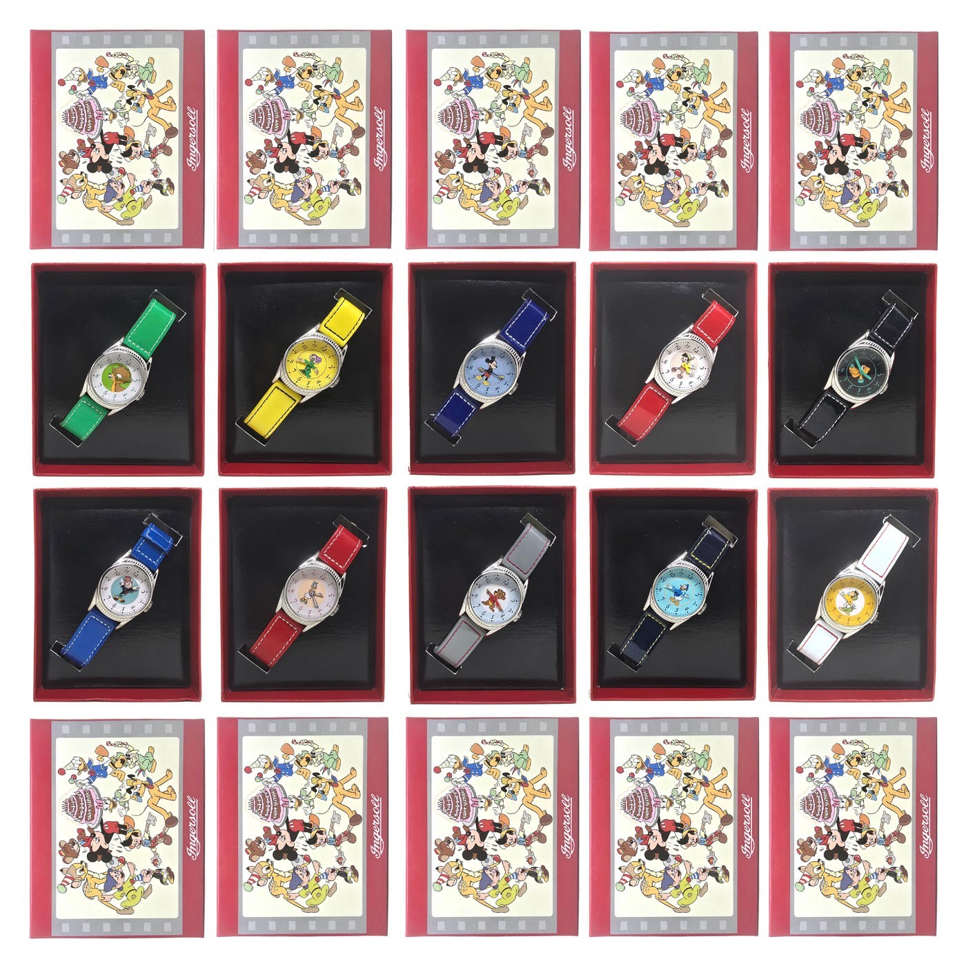 MINT Disney 2000 Ingersoll Complete 10 Watch Set NIB, NOS, LOW EDITION NUMBERS