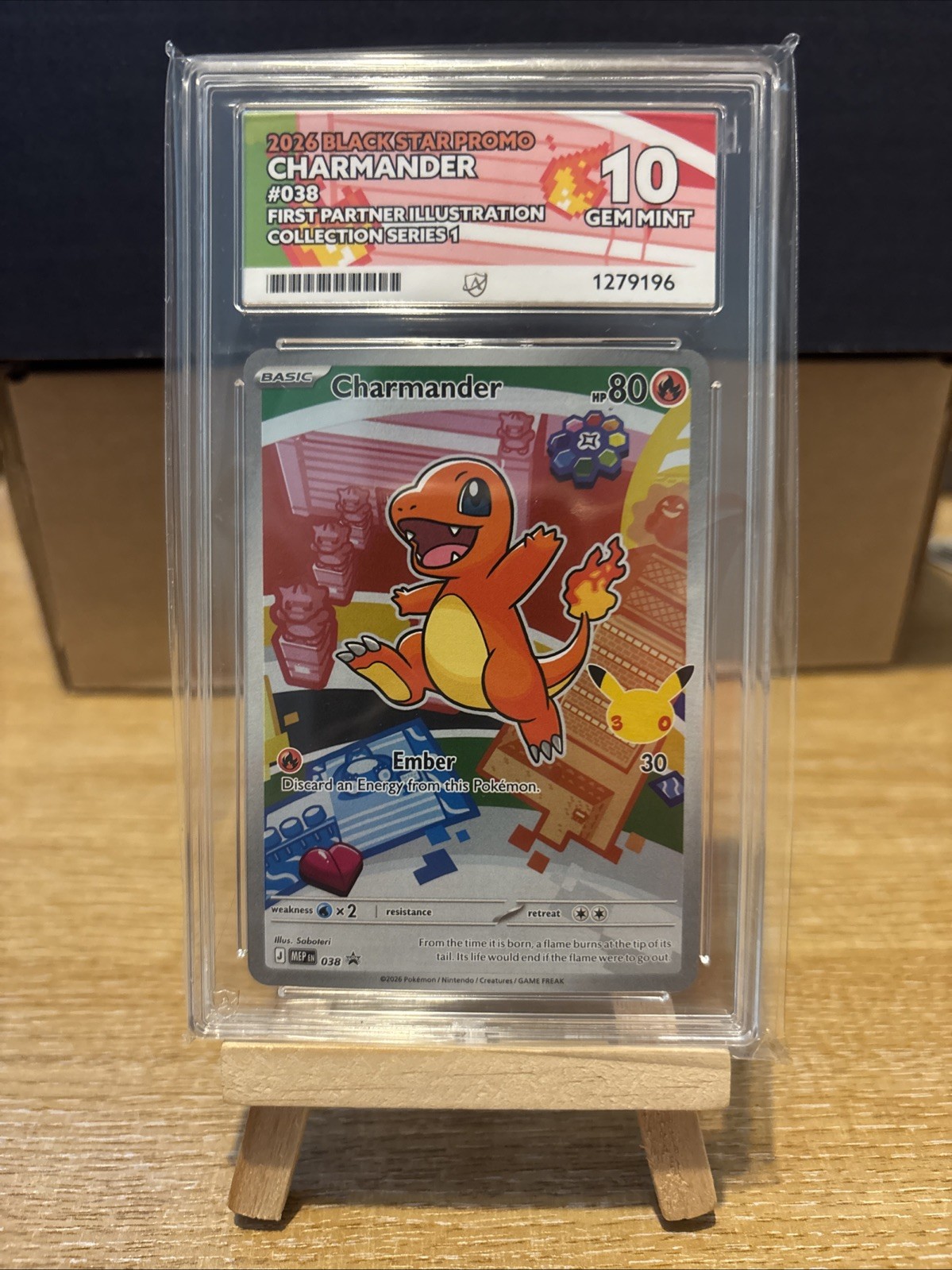 Pokémon TCG Charmander First Partner Illustration Black Star Promo #38 Ace 10