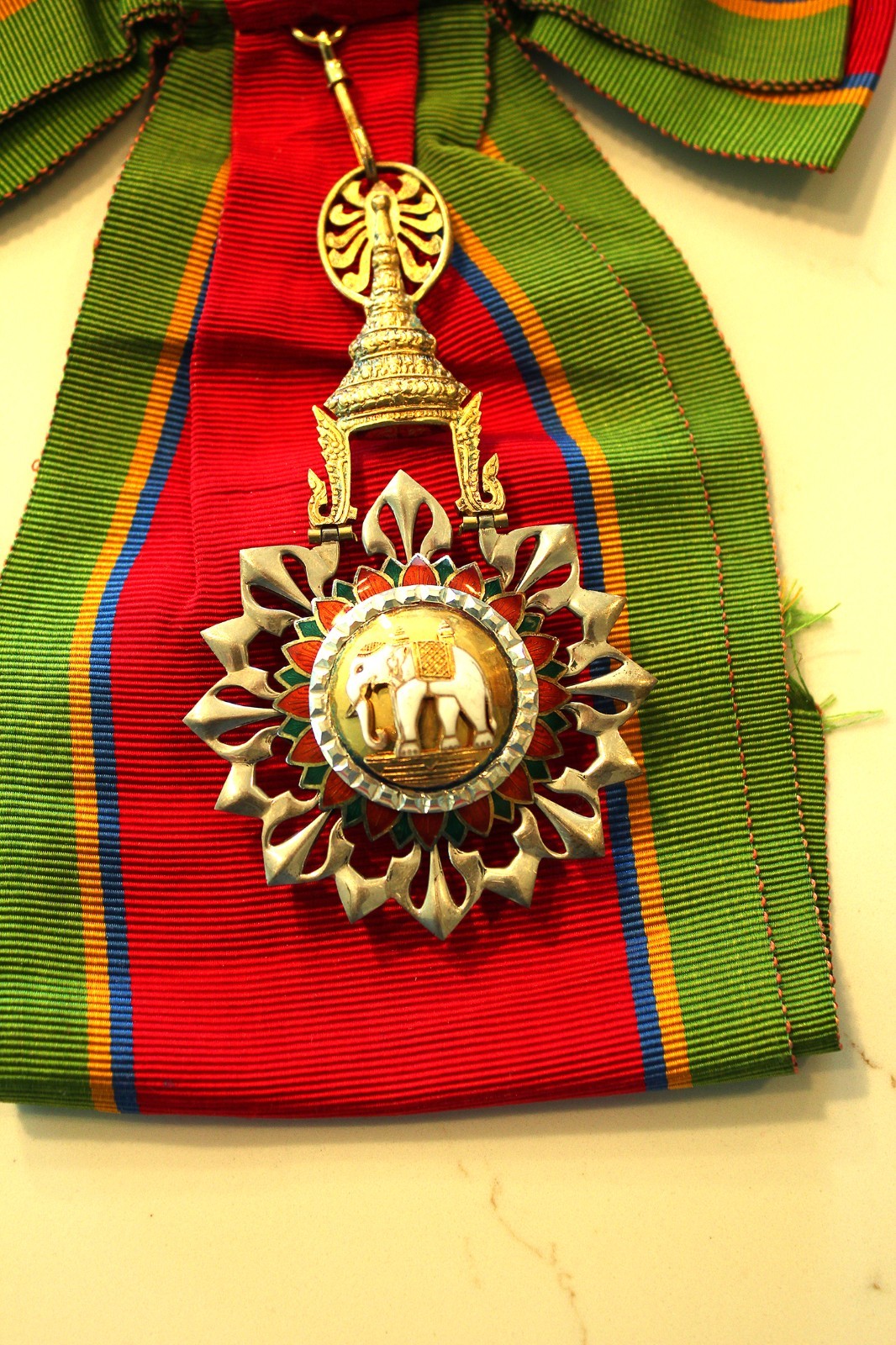 Thailand Order of the White Elephant Grand Cross Badge & Sash
