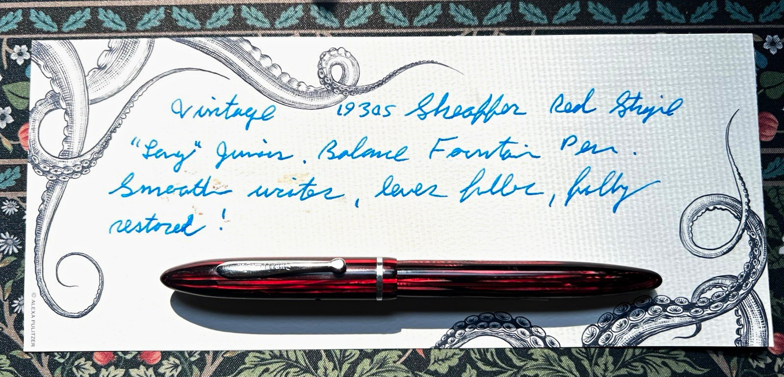 VINTAGE 1930s SHEAFFER RED STRIPE 