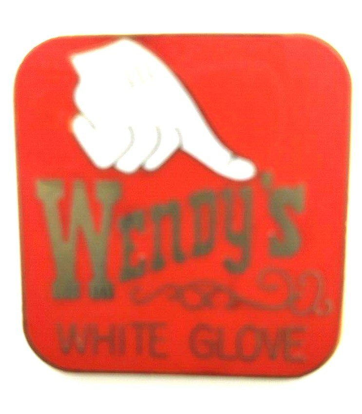 Wendy\'s Lapel Pin -  Wendy\'s White Glove 