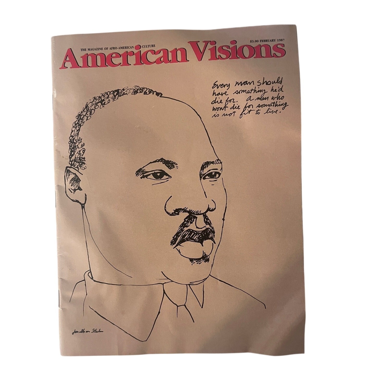 1987 American Visions Magazine Martin Luther King Jr MLK Black History Culture