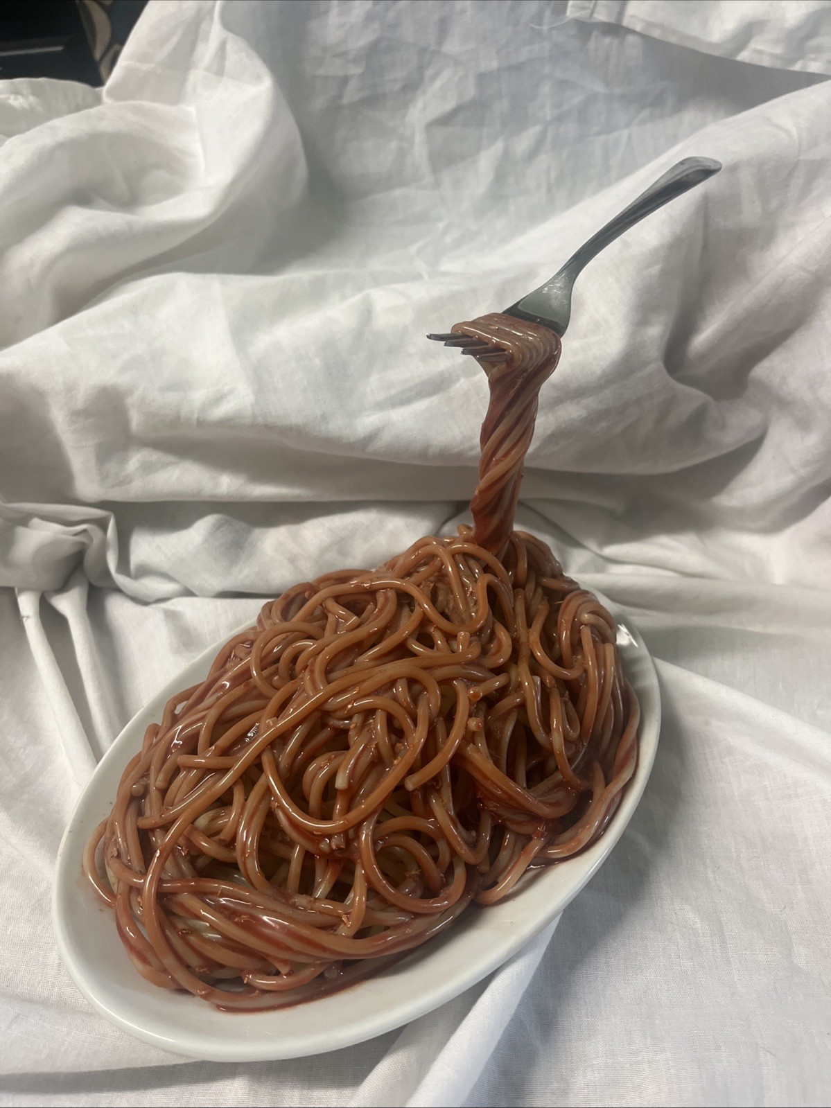 Geoffrey Rose Pop Art Sculpture 1978 Vintage Frozen Moments Pasta Spaghetti Fork
